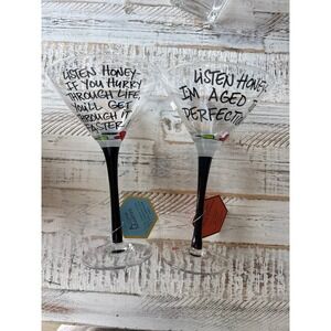 Tumbleweed Pottery Martini Glass Emerson Street New In Box